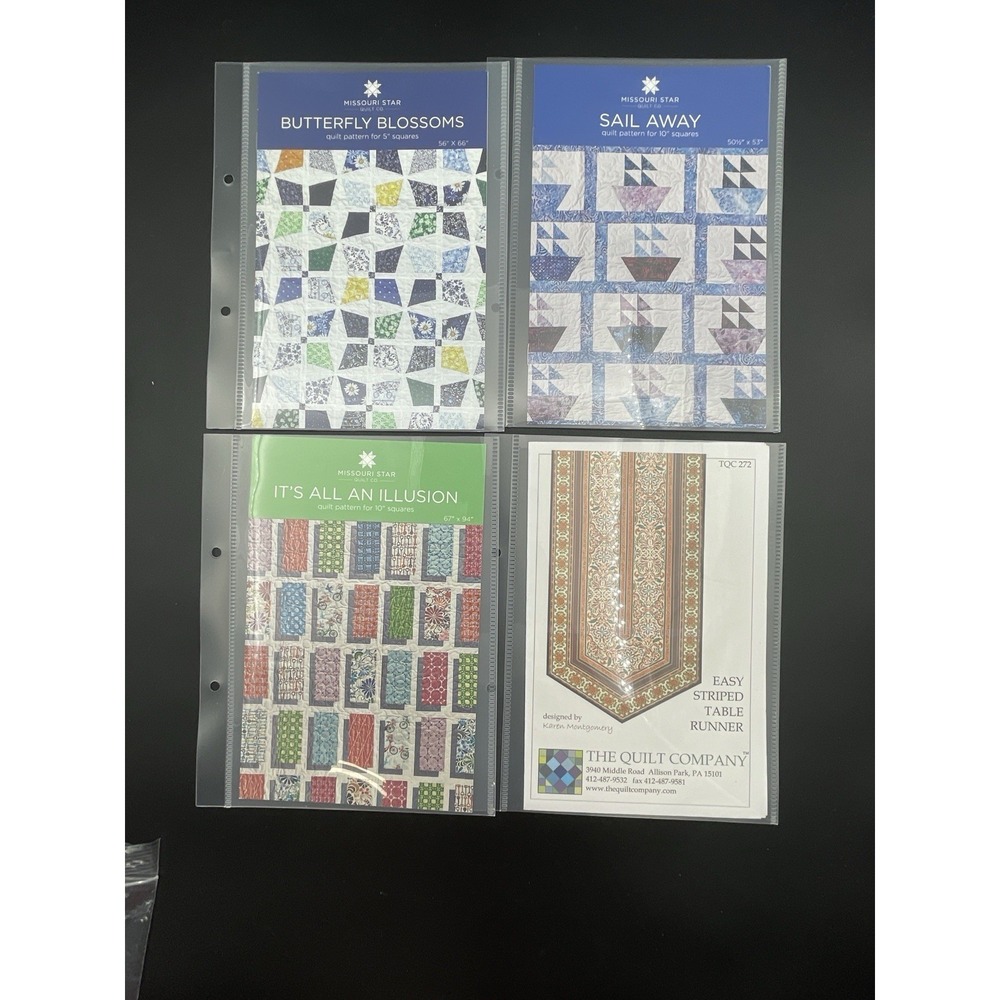 Missouri Star Quilt Co Patterns Lot Butterfly Blossoms‎ Sail Away Illusion